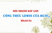 Công thức LEWIS của HClO4 (percloric acid)